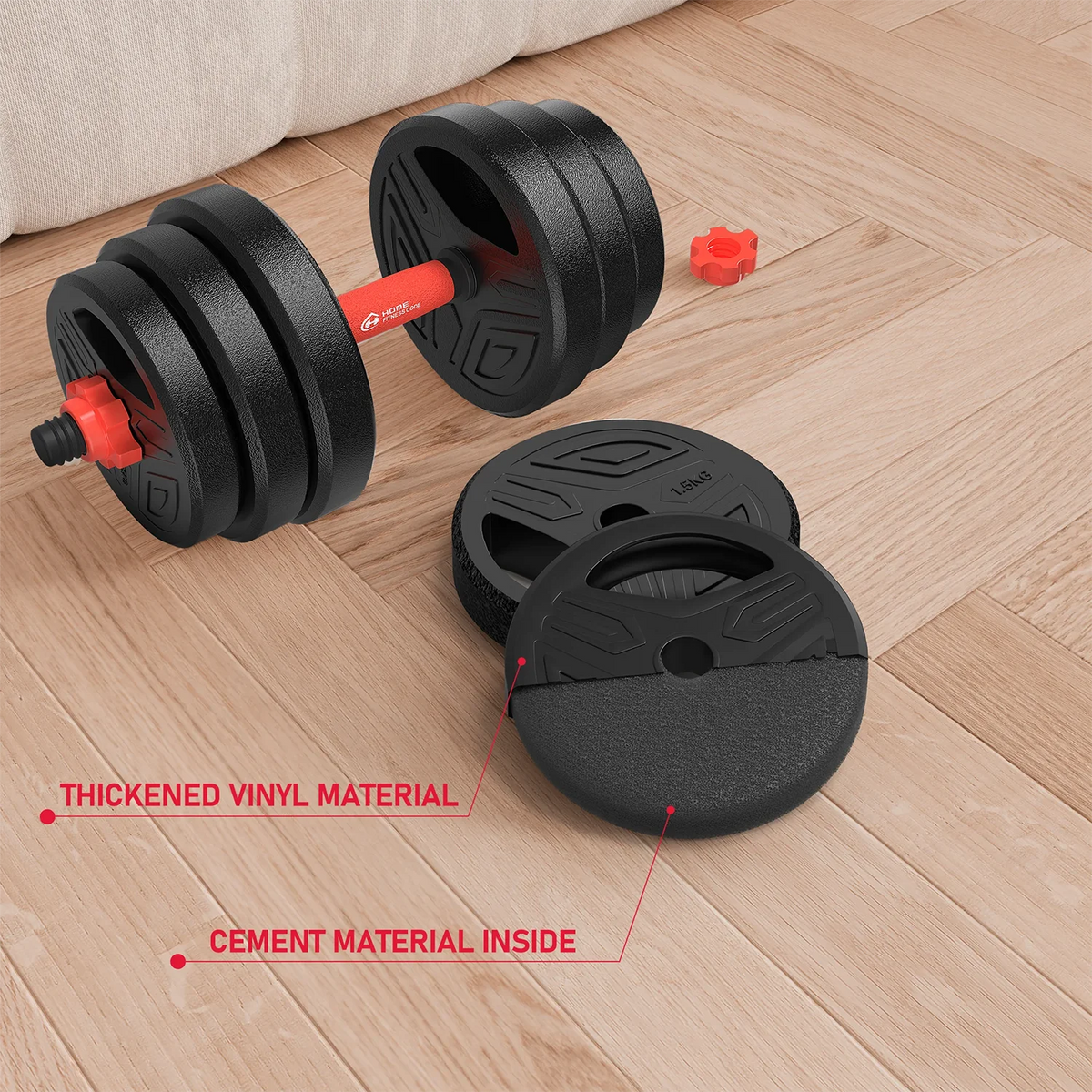 3-in-1 Adjustable Dumbbell Weight Set