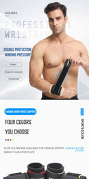 AOLIKES 1PCS Adjustable Sport Wristband Wrist Brace Wrap Bandage Support Band Gym Strap Safety sports wrist protector Hand Bands