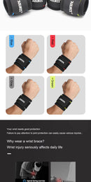 AOLIKES 1PCS Adjustable Sport Wristband Wrist Brace Wrap Bandage Support Band Gym Strap Safety sports wrist protector Hand Bands