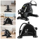 Mini Exercise Bike Arm and Leg Trainer Anti Slip Foot Pedal Exercise Machine Adjustable Under Desk Bike LCD Display for Seniors