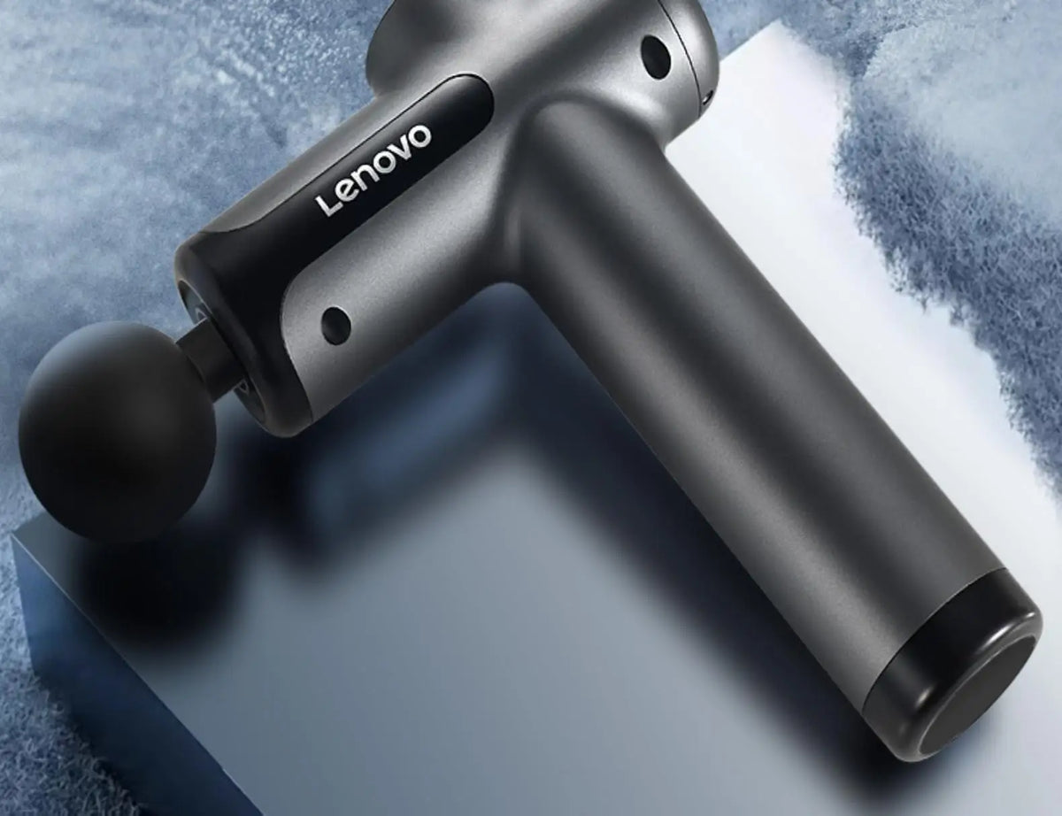 Lenovo Brand Fascia Gun Deeply Relieves Muscle Soreness Fitness and Relaxation Equipment LED Touch Screen 8Massage Head Gifts