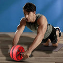 Hot-selling abdominal roller fitness equipment, suitable for both men and women, double-wheel silent abdominal roller.