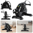 Mini Exercise Bike Arm and Leg Trainer Anti Slip Foot Pedal Exercise Machine Adjustable Under Desk Bike LCD Display for Seniors