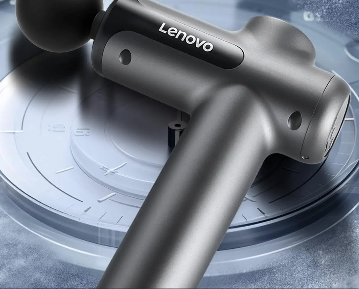 Lenovo Brand Fascia Gun Deeply Relieves Muscle Soreness Fitness and Relaxation Equipment LED Touch Screen 8Massage Head Gifts
