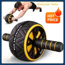 Hot-selling abdominal roller fitness equipment, suitable for both men and women, double-wheel silent abdominal roller.