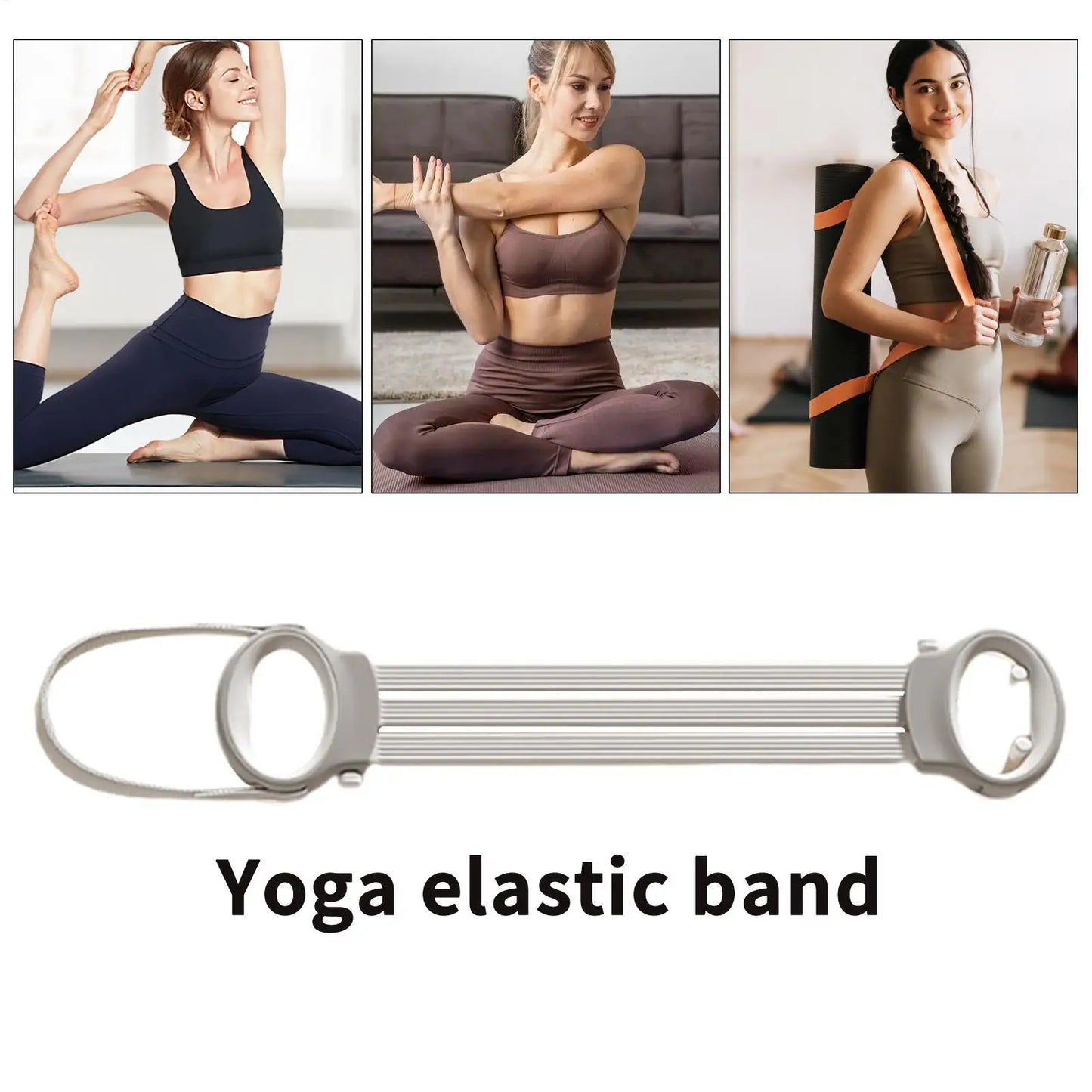 Workout Bands Yoga Stretching Resistance Strap 3-Level Adjustable Stretching Straps Home Gym Accessories Non-slip Fitness