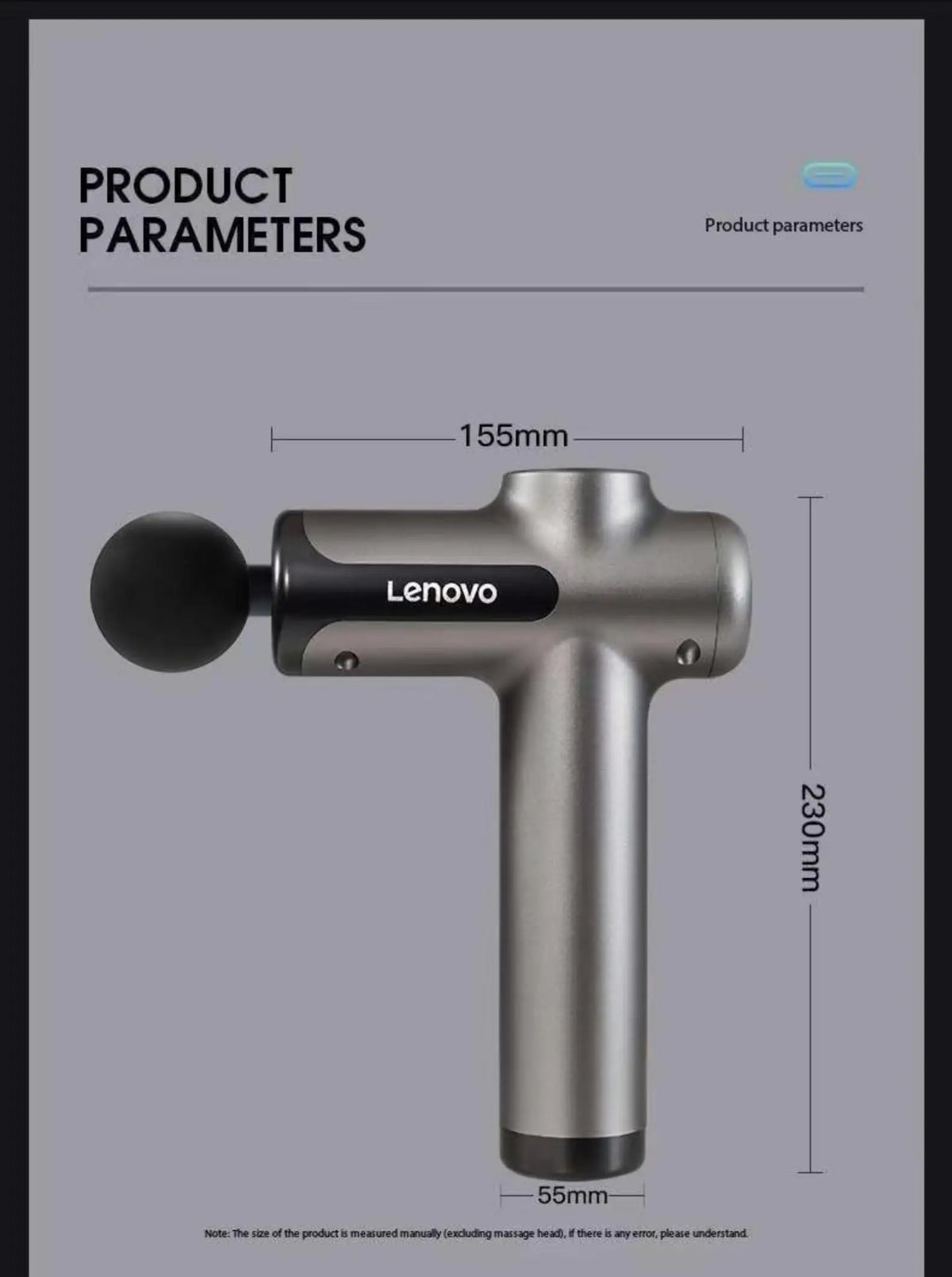Lenovo Brand Fascia Gun Deeply Relieves Muscle Soreness Fitness and Relaxation Equipment LED Touch Screen 8Massage Head Gifts