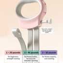 Workout Bands Yoga Stretching Resistance Strap 3-Level Adjustable Stretching Straps Home Gym Accessories Non-slip Fitness