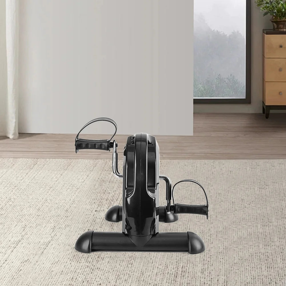 Mini Exercise Bike Arm and Leg Trainer Anti Slip Foot Pedal Exercise Machine Adjustable Under Desk Bike LCD Display for Seniors